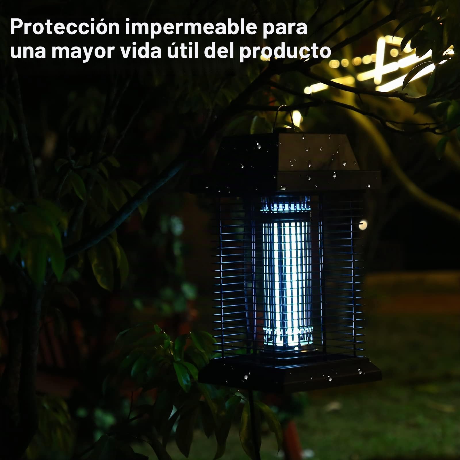 PALONE Lampara Antimosquitos 4500V 20W Mata Mosquitos Electrico UV Antinsectos Repelente Eficaz Alcance 100m² para Repelente de Mosquitos, Polillas, Moscas, Insectos