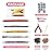 Hair Tinsel Kit with Tools and Instruction Easy to Use 5 Colors 1000 Strands 47 Inches Glitter Tinsel Hair Extensions for Women and Girls, Sparkling Shinny Fairy Hair Accessories for Christmas New Year Halloween Cosplay Party