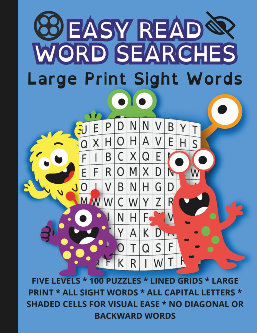 Easy Read Word Searches: Large Print Sight Words