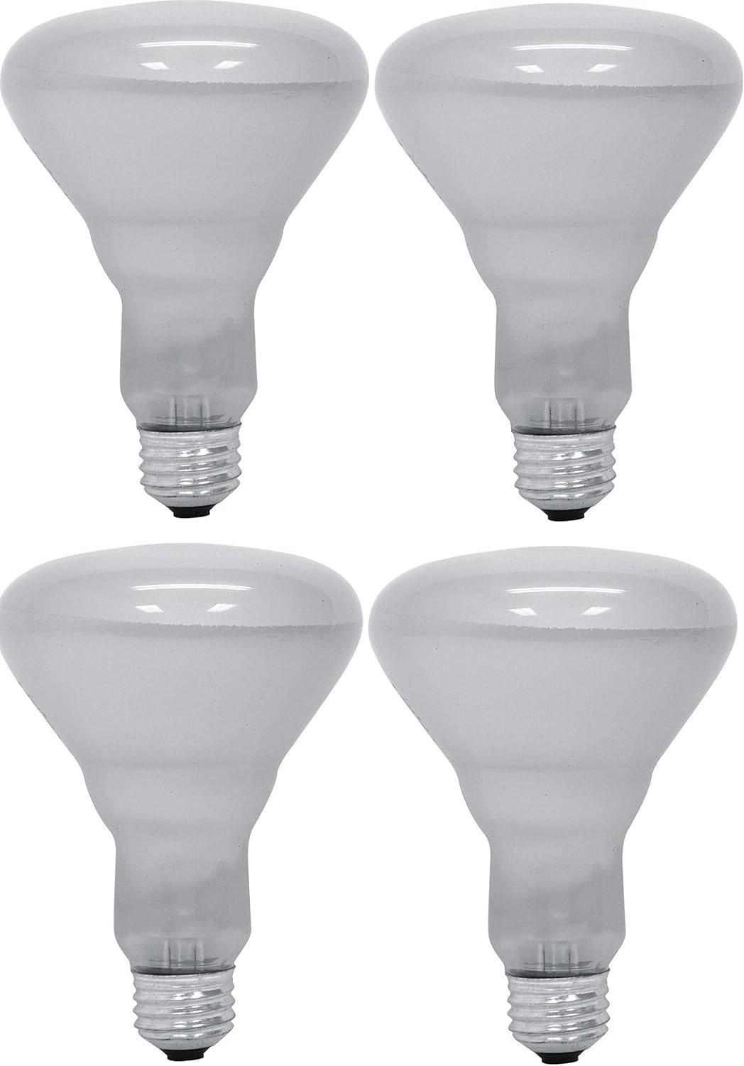 GE 65 Watt Soft White Floodlight BR30 Light Bulb, (4 Pack)