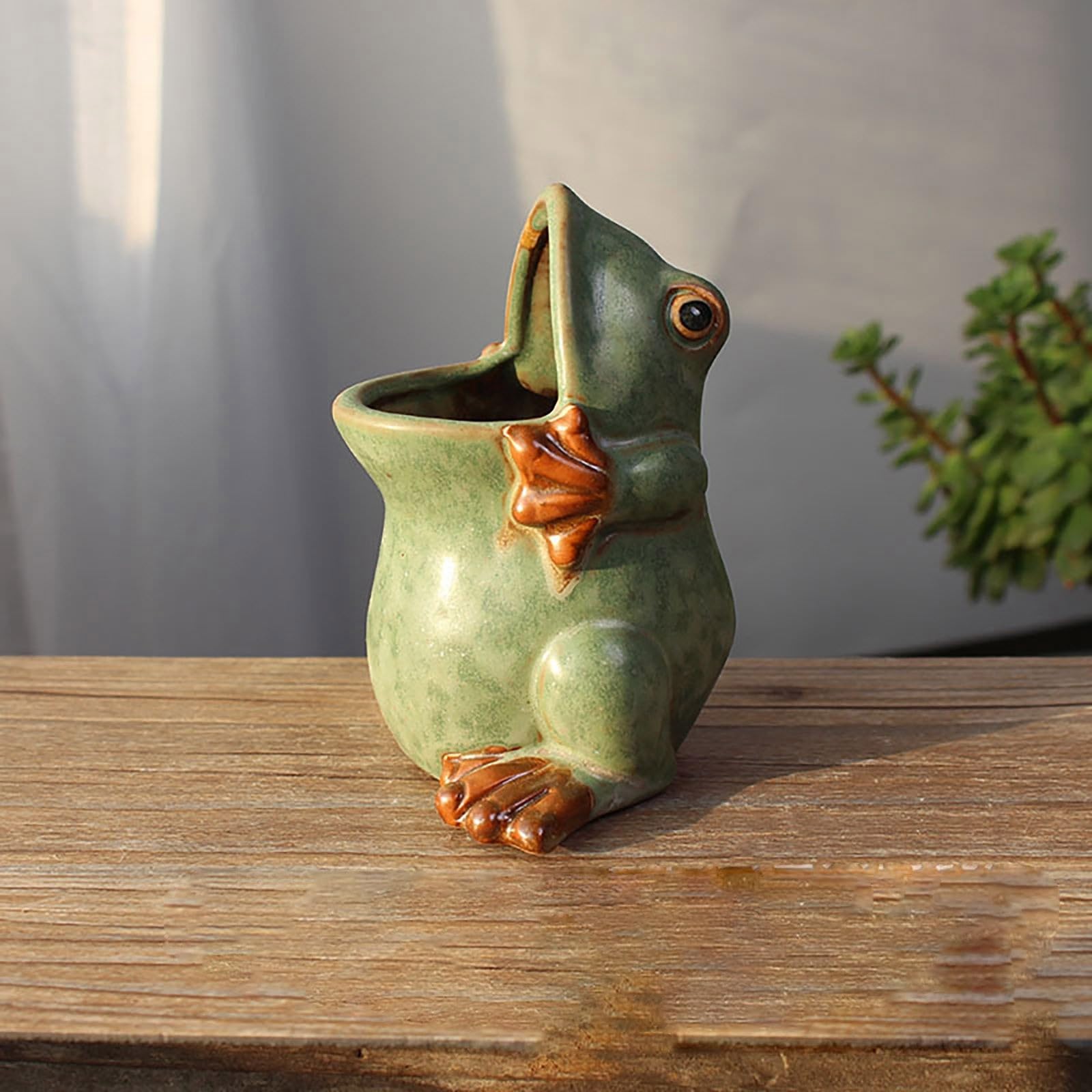 Mini Cute Cat vasi per fioriere succulente fioriera decorativa per Cactus contenori per finestre per piante da fiore di piccoli animali con drenaggio  15