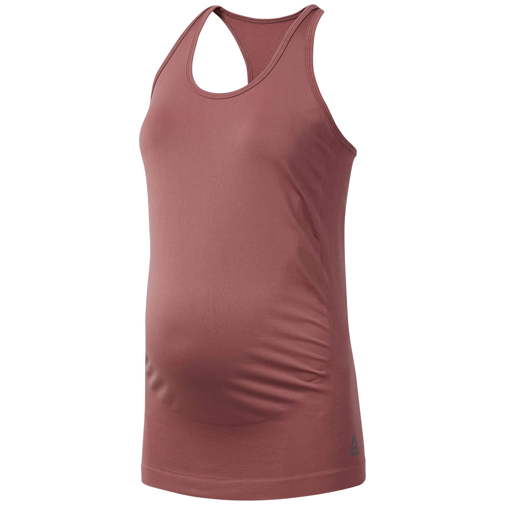 Reebok Women's Seamless Maternity Tank, womens, DY8062, Rose Dust, XXS