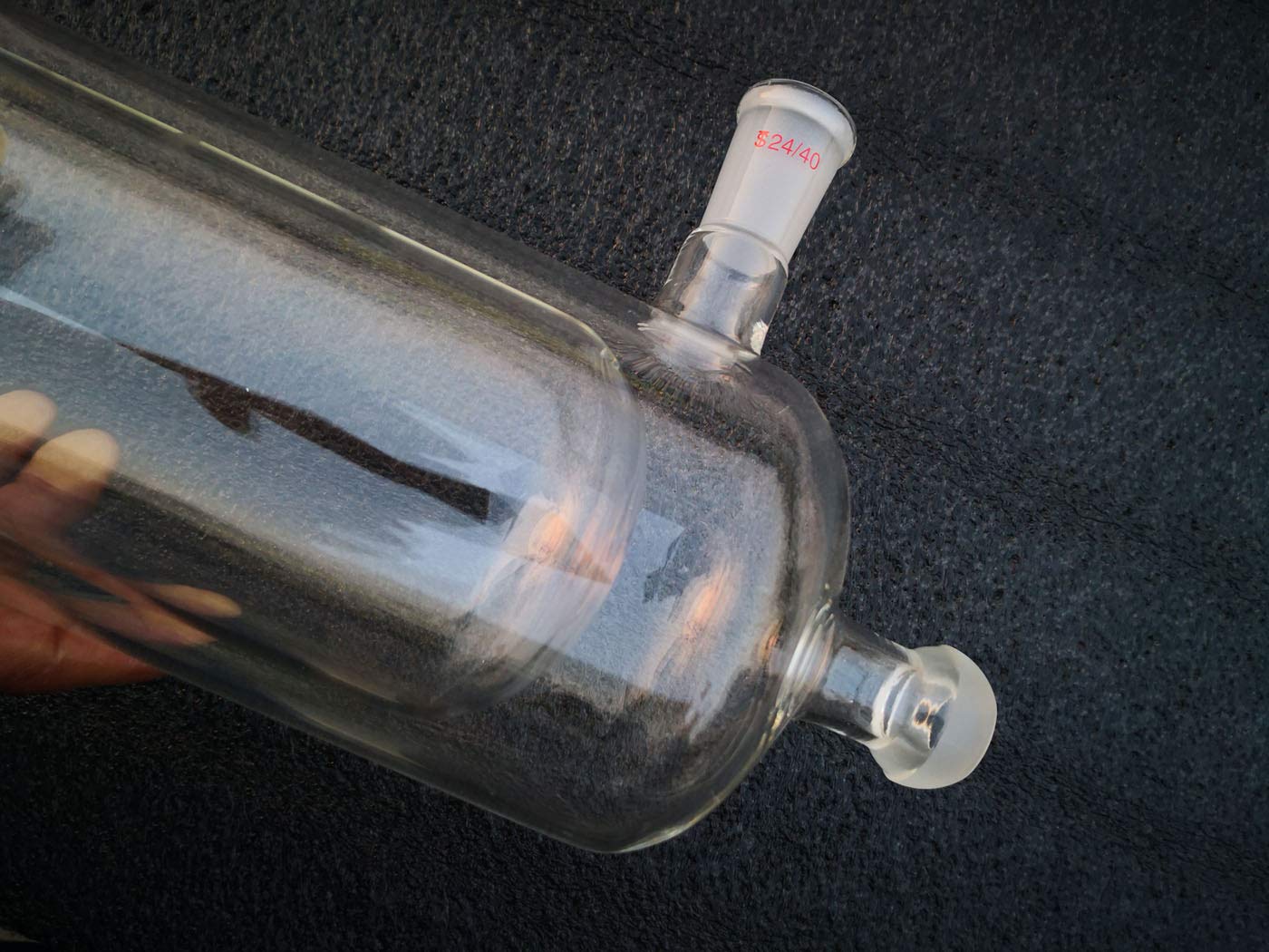 Trampa de vacío de vidrio de 5 litros Trampa fría con hielo seco - OD 120 mm con juntas 35/20 y 24/40 for protección de bomba de vacío