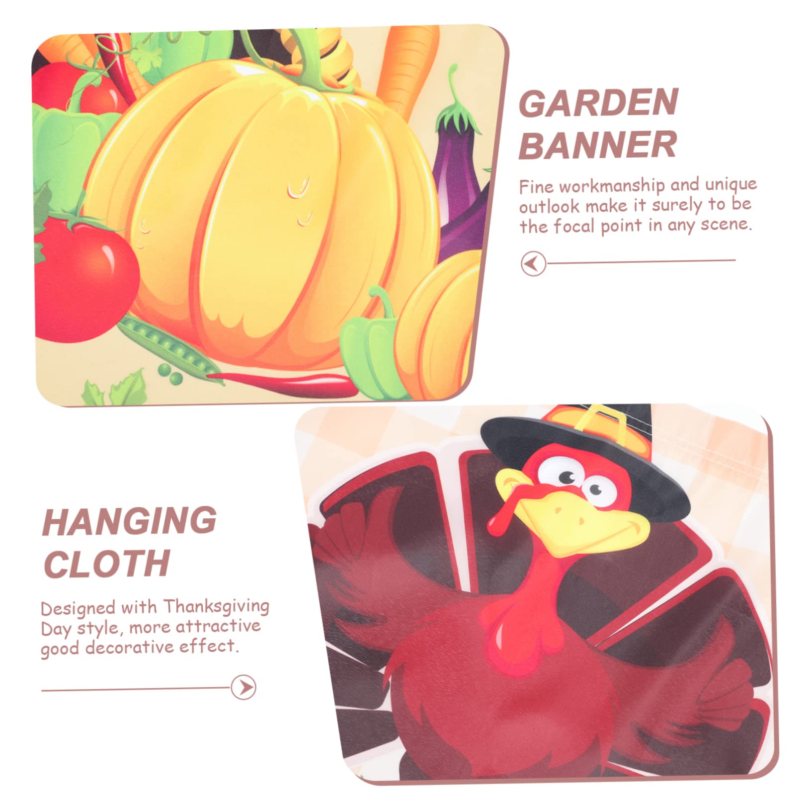ifundom 5 Sätze Thanksgiving Gartenfahnen Dekoflaggen Für Außenbereich Für Garten Terrasse Veranda Und Fröhliche Herbstdekoration 2 Stück * 5