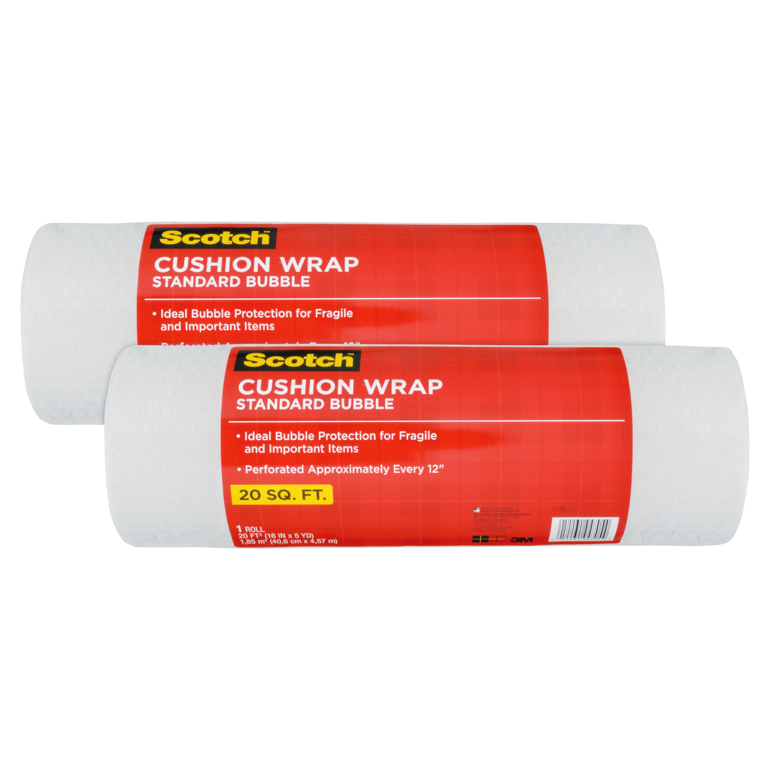 Scotch Cushion Wrap, 16 in x 15 ft., 1 Roll (7924) (Pack of 2)