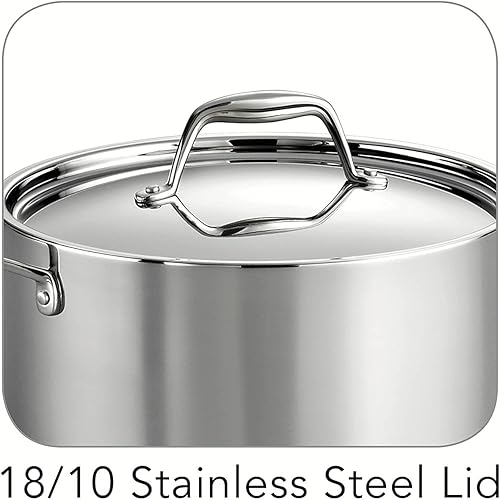 Miniatura 5 de Tramontina 80116040DS - Sartén de 6cuartos, con tapa, de acero inoxidable y triple capa