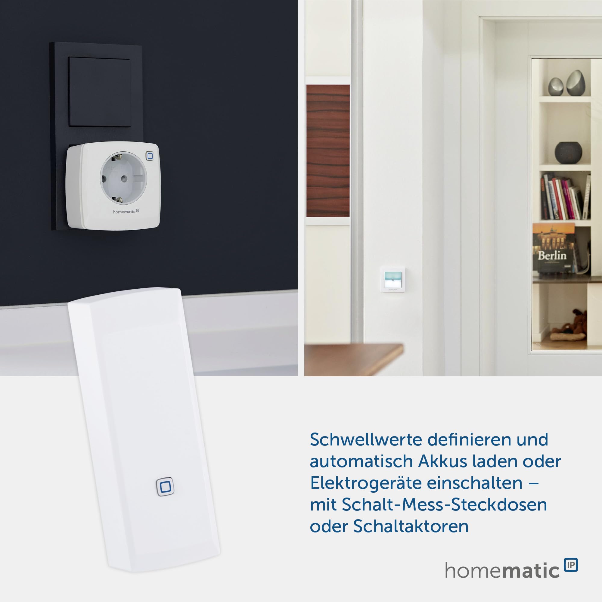 Homematic IP Interfejs Smart Home do cyfrowego licznika prądu, interfejsu energetycznego, pomiaru energii i oszczędności kosztów, monitorowanie zużycia energii za pomocą aplikacji, automatyzacja