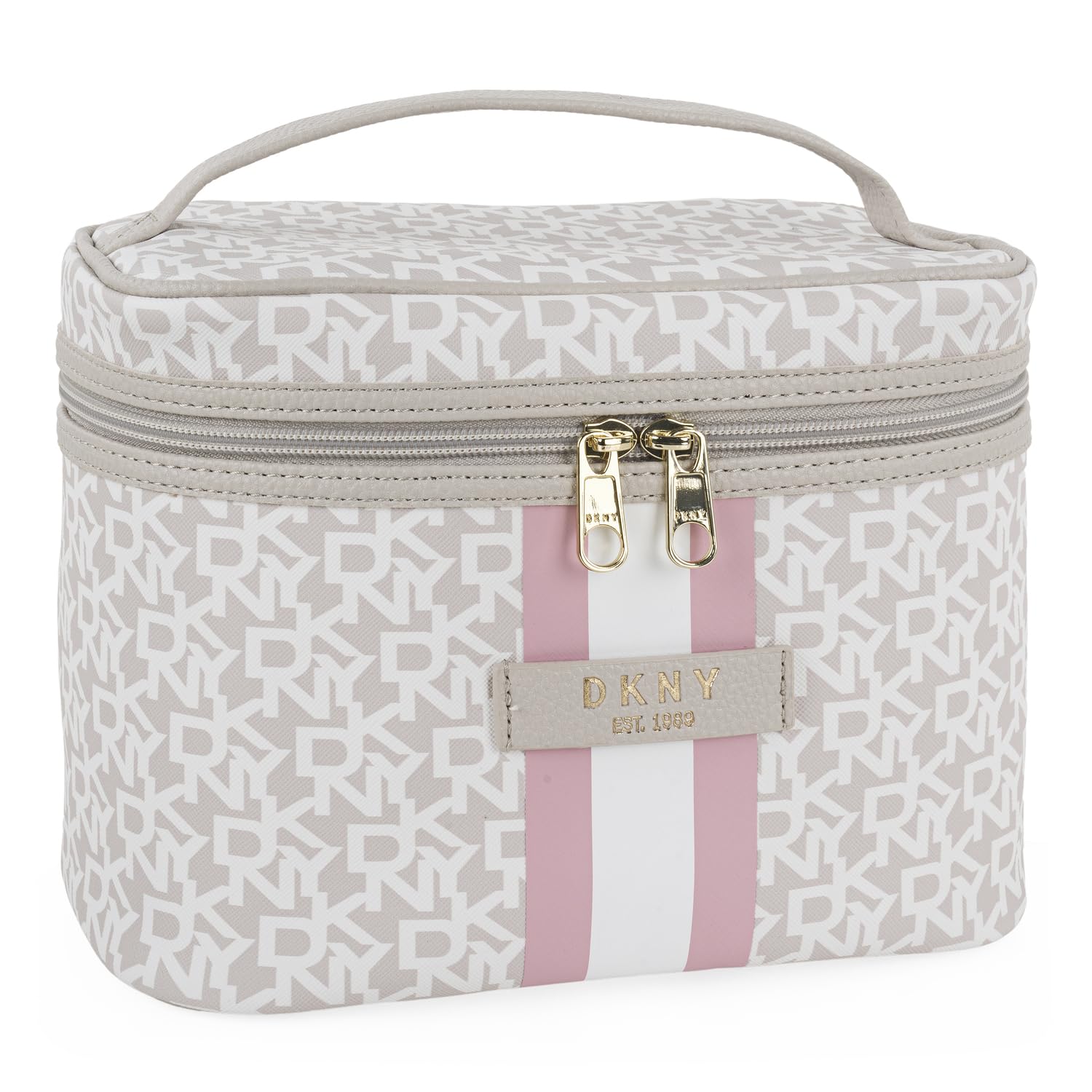 DKNY Neceser Mujer. Neceser Maquillaje Organizador. Bolsa Aseo Mujer. Neceser Viaje - Neceser Grande. Neceser Mujer Maquillaje. Bolsa Maquillaje. DK63634, Rosa