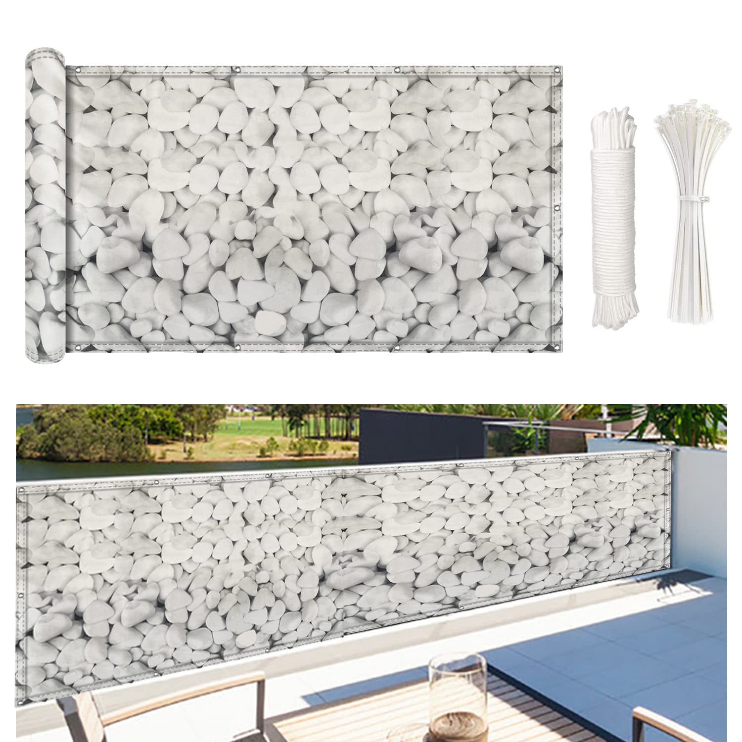 Housse de balcon premium résistante aux UV toile haut de gamme