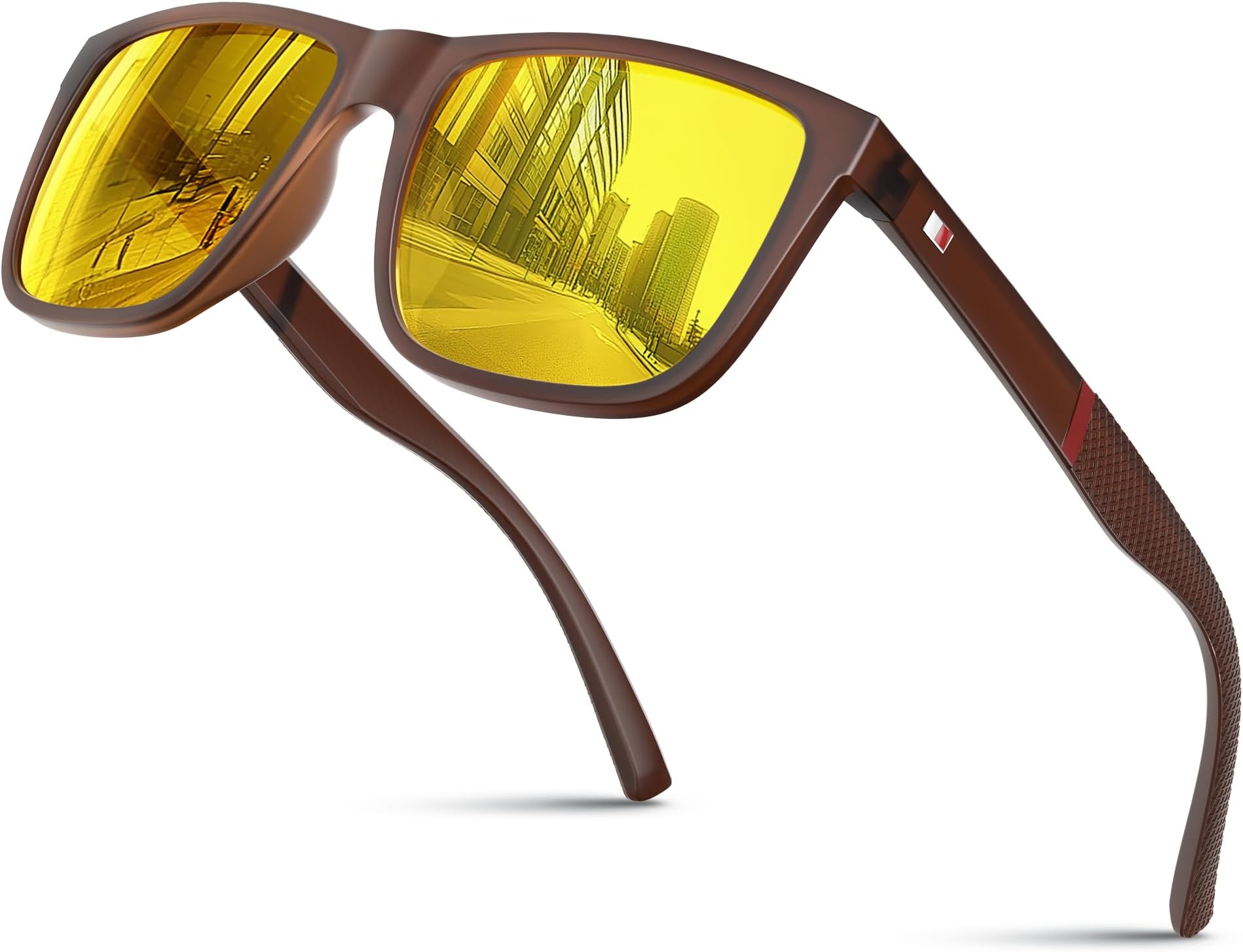 Anti Glare Night Driving Glasses For Men-Yellow Lens-Night Vision Glasses For Women-Nighttime Driving Glasses-Sunglasses Mens