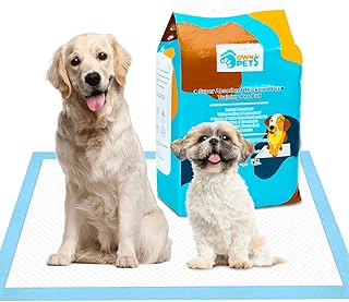 Ownpets Hunde-Trainingspads XL, Dick, 90 x 80cm, auslaufsicher, trocknender Oberfläche für Haustiere, Welpen, Erwachsene, kranke und alternde Hunde, 20 Stück