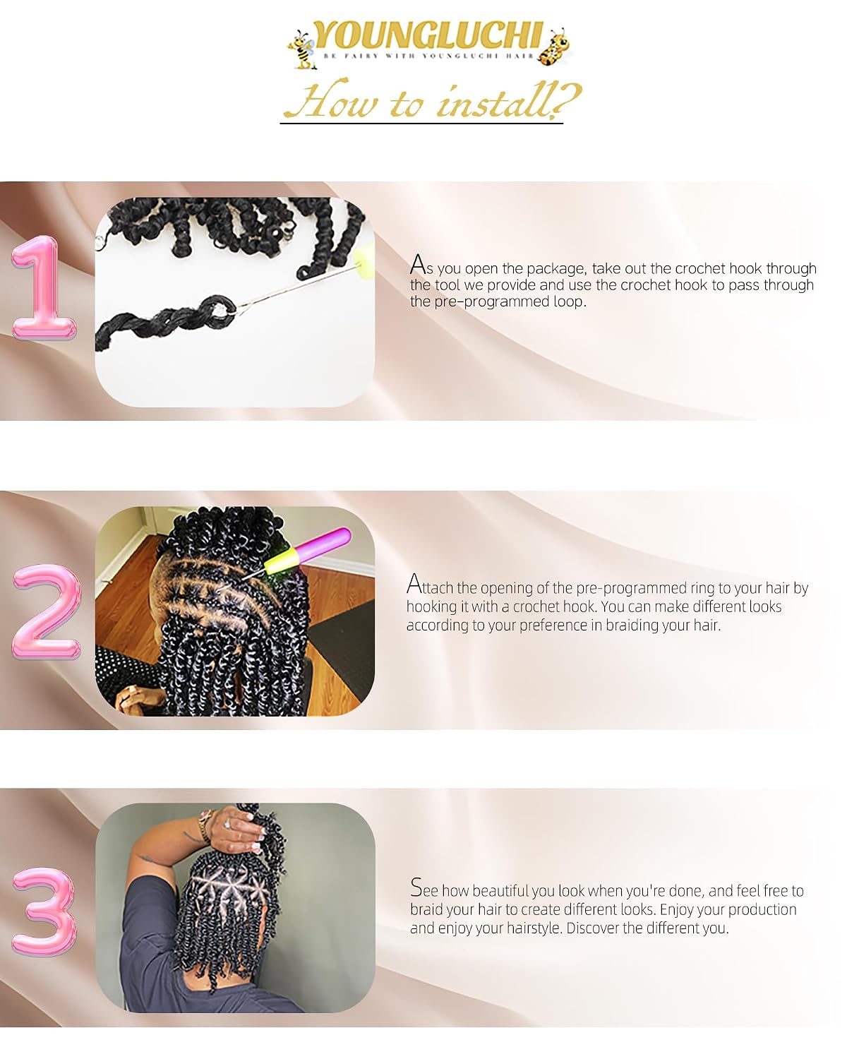 4 Inch 7 Packs Super Short Passion Twist Crochet Hair for Black Women and Kids-Purple Pre Looped Pretwisted Soft Hair Extensions,Braided by Synthetic Spring Kinky Twist Bohemian Curl(4"-7P,Purple)