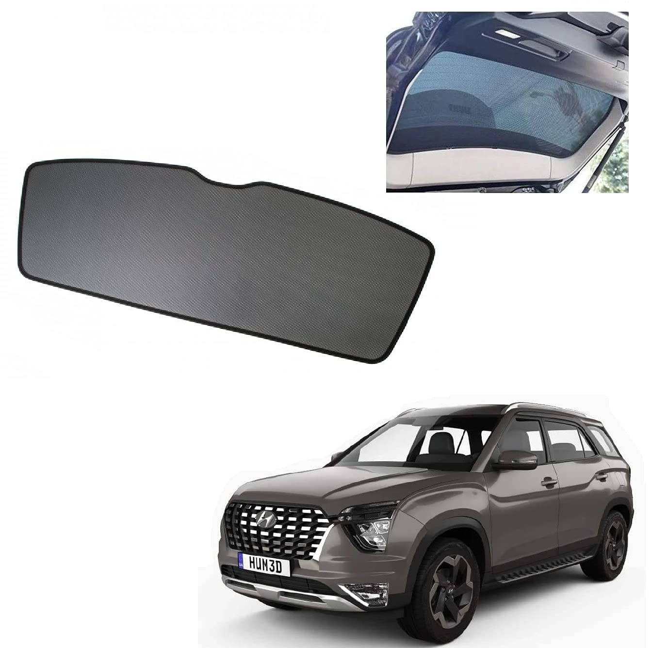 Auto Addict Car Dicky Sunshade Curtain (Rear Window,Diggy,1 Pc) for Alcazar 2021