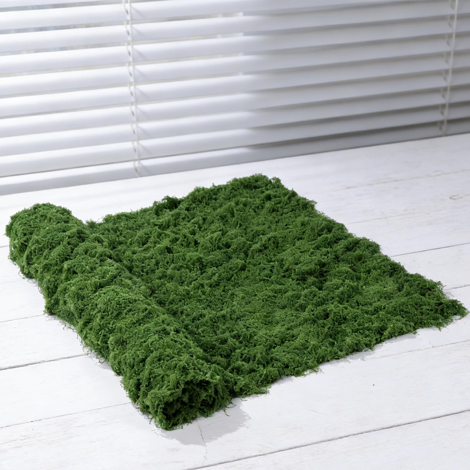 Hlimior Artificial Moss Mat (39" x 78"), Large Fake Moss Sheet for Crafts & Planters, Realistic Green Moss Roll Capable of Creating Seamless Moss Walls, Table Runners, Fairy Gardens & Wedding Decor