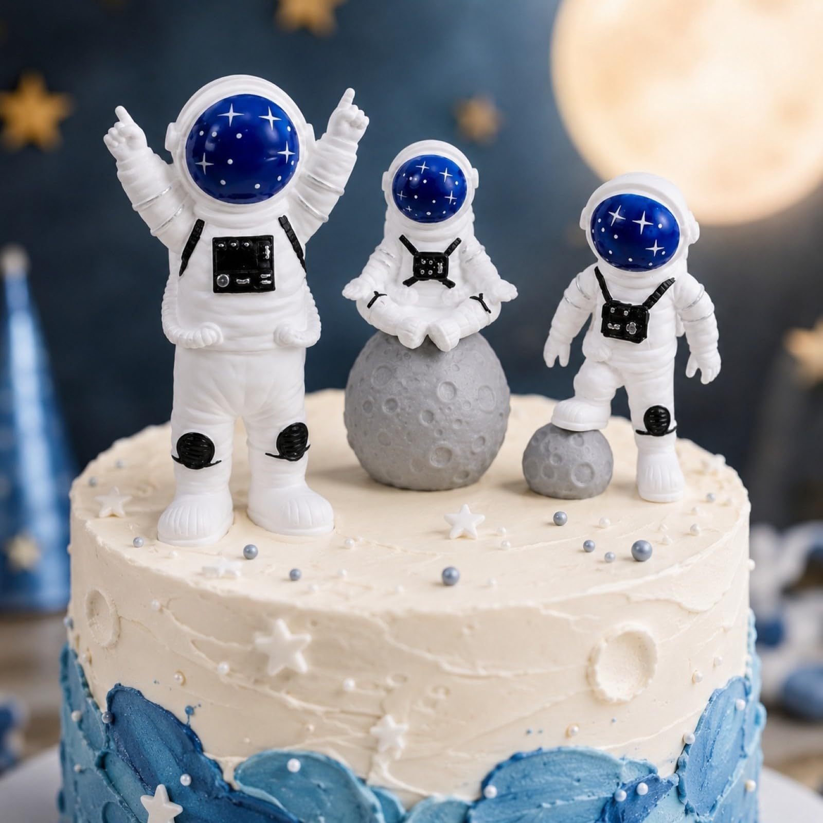 Amazon.co.jp: LUOZZY 宇宙飛行士の置物 ケーキトッパー 宇宙 ケーキ