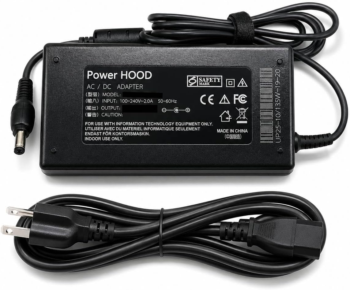 Adaptador de CA de 19 V para Mini PC ACEMAGIC AM08 PRO | AM08 PRO AMD Ryzen 7 8845HS Mini PC 19V DC Cable de alimentación Cable cargador PSU Red