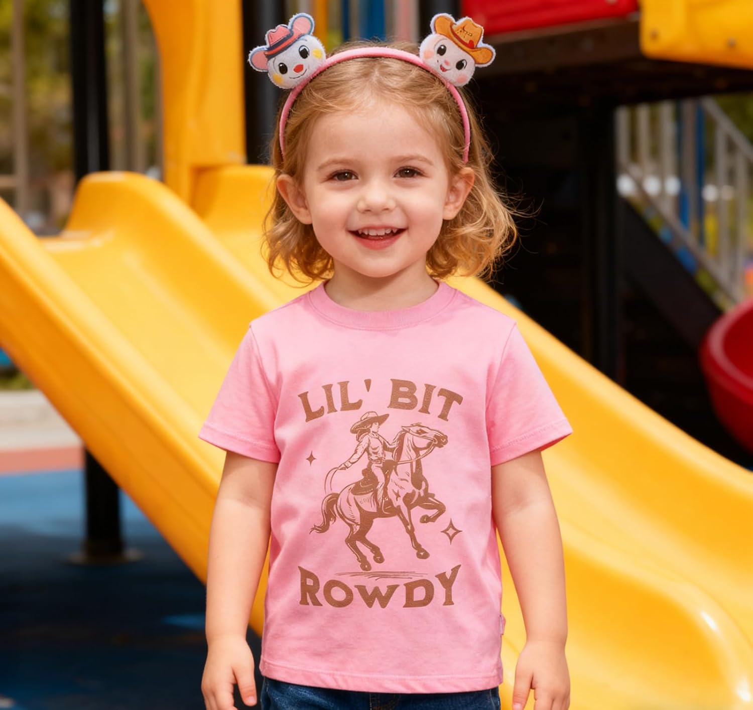 Boys Girls Todder Shirt Kids Short Sleeve Cotton Raccoon Tees Cowgirl Flower Girl Excavator Tshirts 2-7 Years