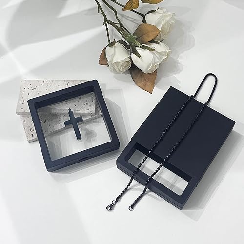 Miniatura 7 de E&A Joyería de cremación cruzada para cenizas, collar de urna para cenizas, collar de ceniza conmemorativo personalizado, colgante de acero