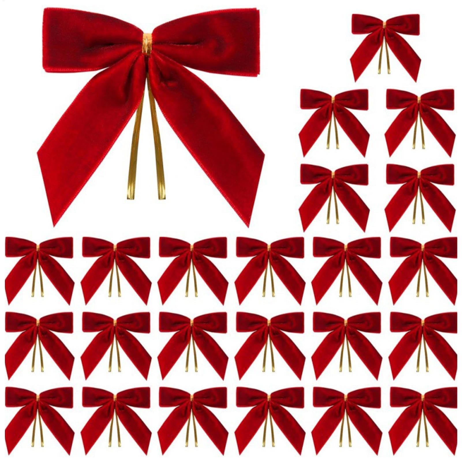 Lazos de Navidad de Terciopelo para Adornar Tu Árbol y Mesa de Centro este Invierno
