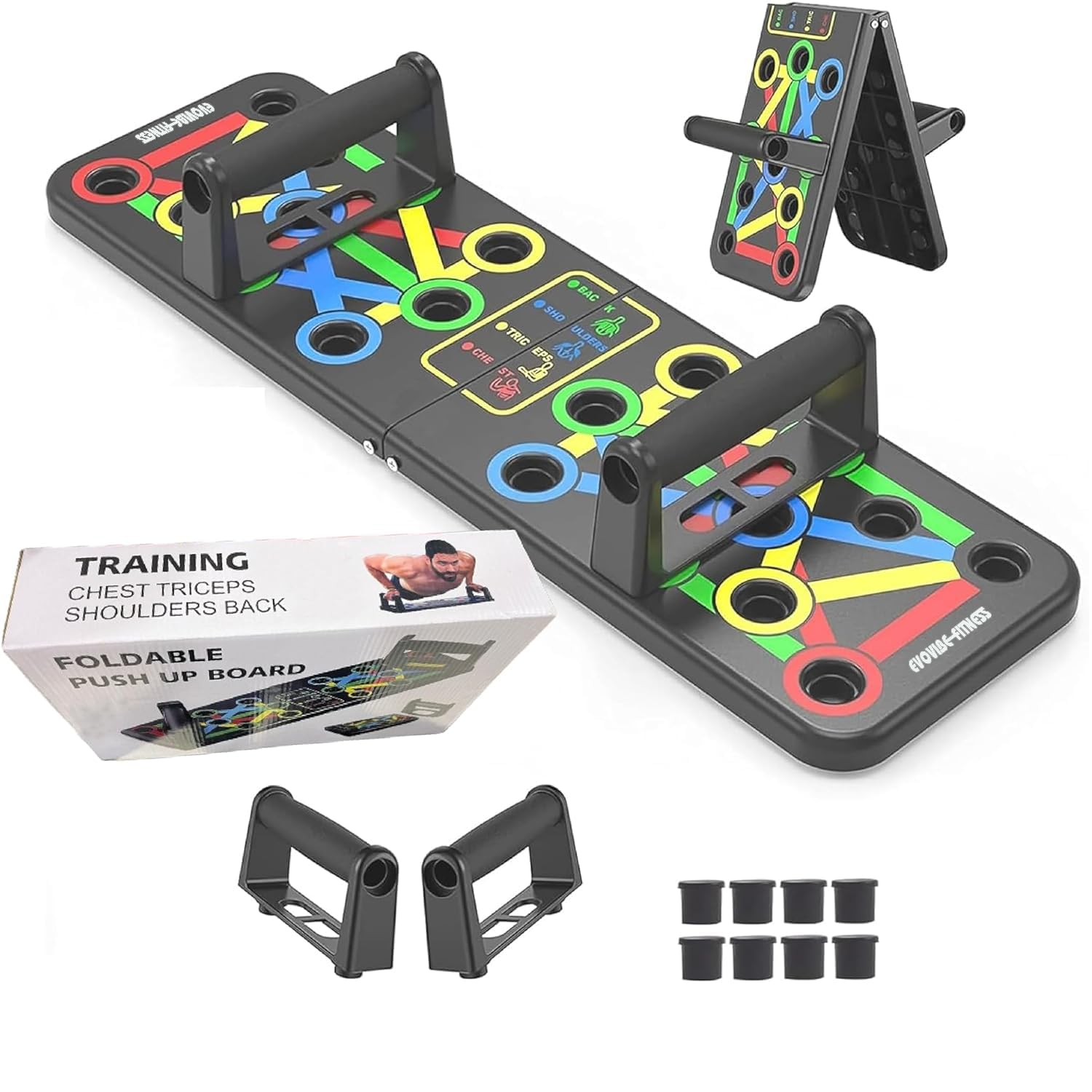See full amazon price history chart for EVOVIBE Professional Multifunction Push Up Board Foldable 15 in 1 Push Up Rack Comprehensive Fitness Exercise Workout Push-up Stands Body Building Training Gym for Men and Women (Multi-Color) EVOVIBE Professional Multifunction Push Up Board Foldable 15 in 1 Push Up Rack Comprehensive Fitness Exercise Workout Push-up Stands Body Building Training Gym for Men and Women (Multi-Color) (B0CY59V1GL) Amazon Price History, Amazon Price Tracker