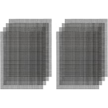 Pot Hole Mesh Pad 11.8 x 7.8 Inch, Bonsai Mesh Drainage Screens, Hole Mesh Pad Preventing Soil Leakage Black