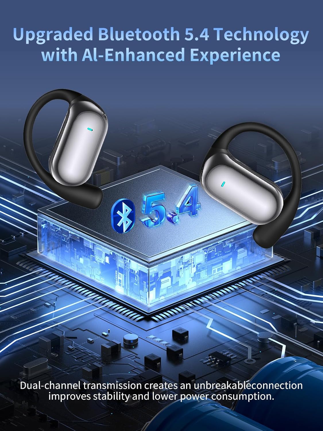 144 Languages AI Translation Earbuds, Bluetooth 5.4 Headphones Translator, 4-in-1 Smart Mode Touch Screen Real-Time Earphones Fit iOS and Android Devices, Ideal for Travel, Business, Learning - Image 8