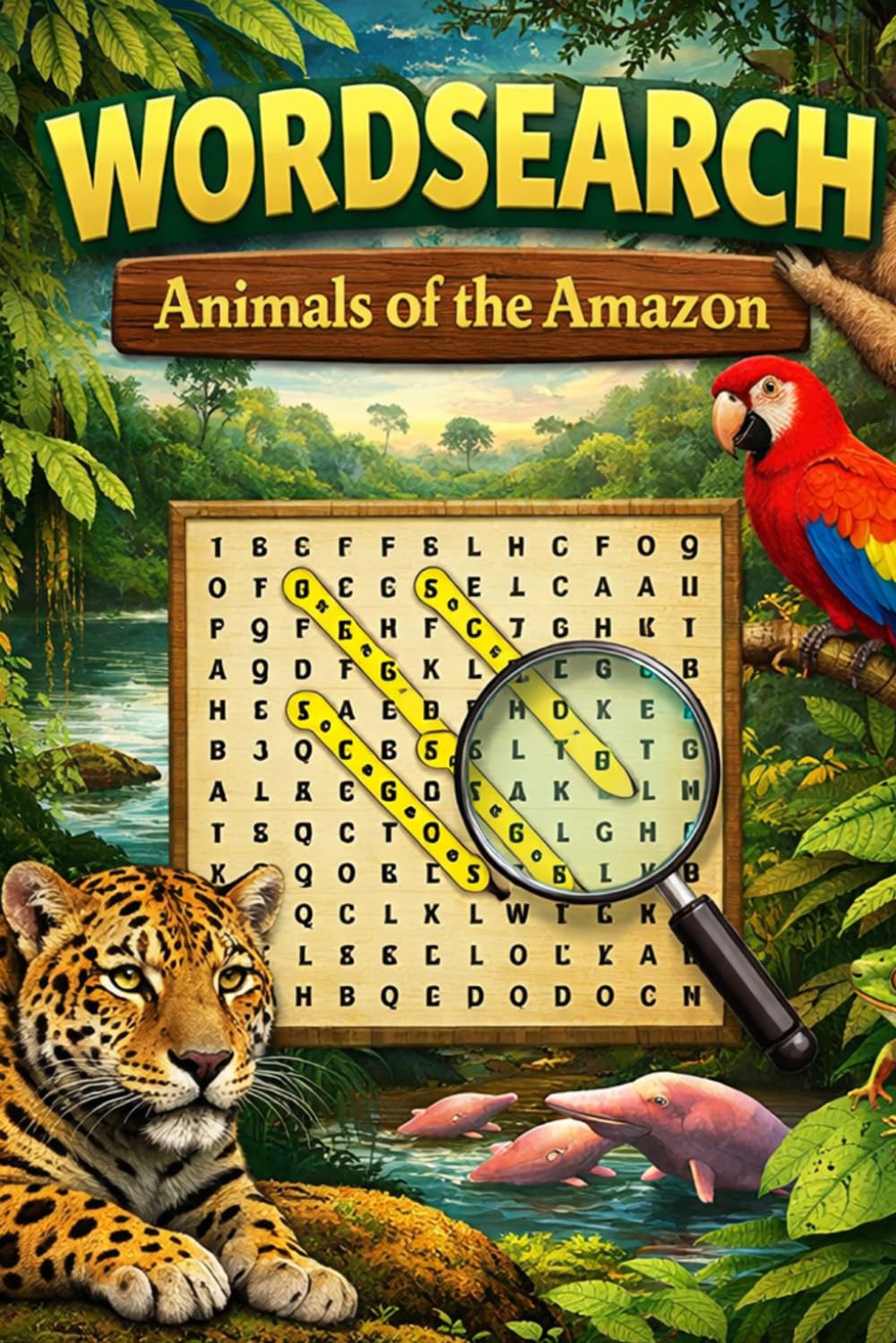 WordSearch - Animals of the Amazon: Animals of the Amazon: Have Fun Exploring Animals of the Amazon Rainforest | 6x9 inches | 60+ pages | 30 Word Searches | Solutions Included