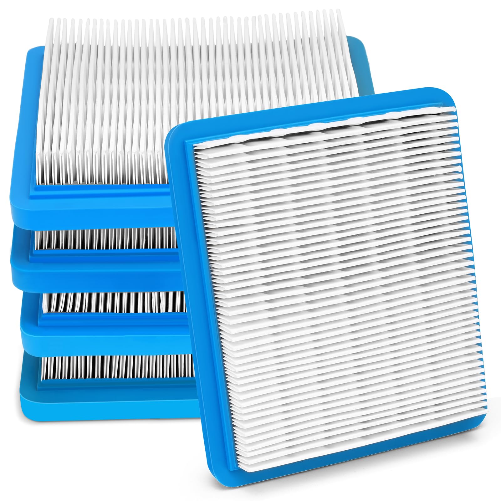 Air Filter for Briggs Stratton Lawnmowers, 3.5 - 6.5 HP Quantum Engines 491588 4915885 399959, High Quality and Durable Air Filter Parts for Briggs Stratton Garden Mowers, Pack of 5