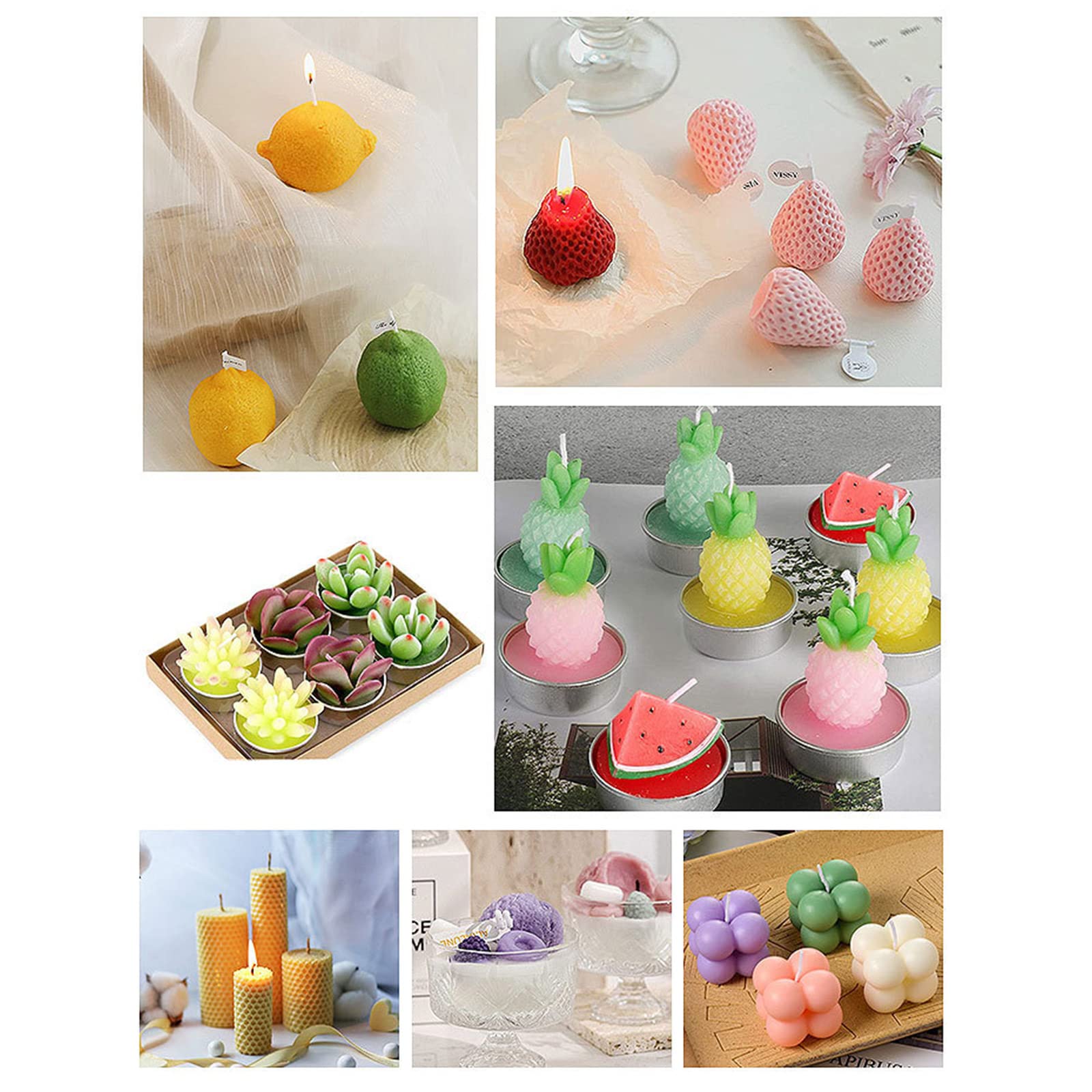 DIIOOMIEEU 30 Colors Candle Dyes Pigment Liquid Colorant Pigment Candle Mold Soap Coloring Hand-Making Pigment
