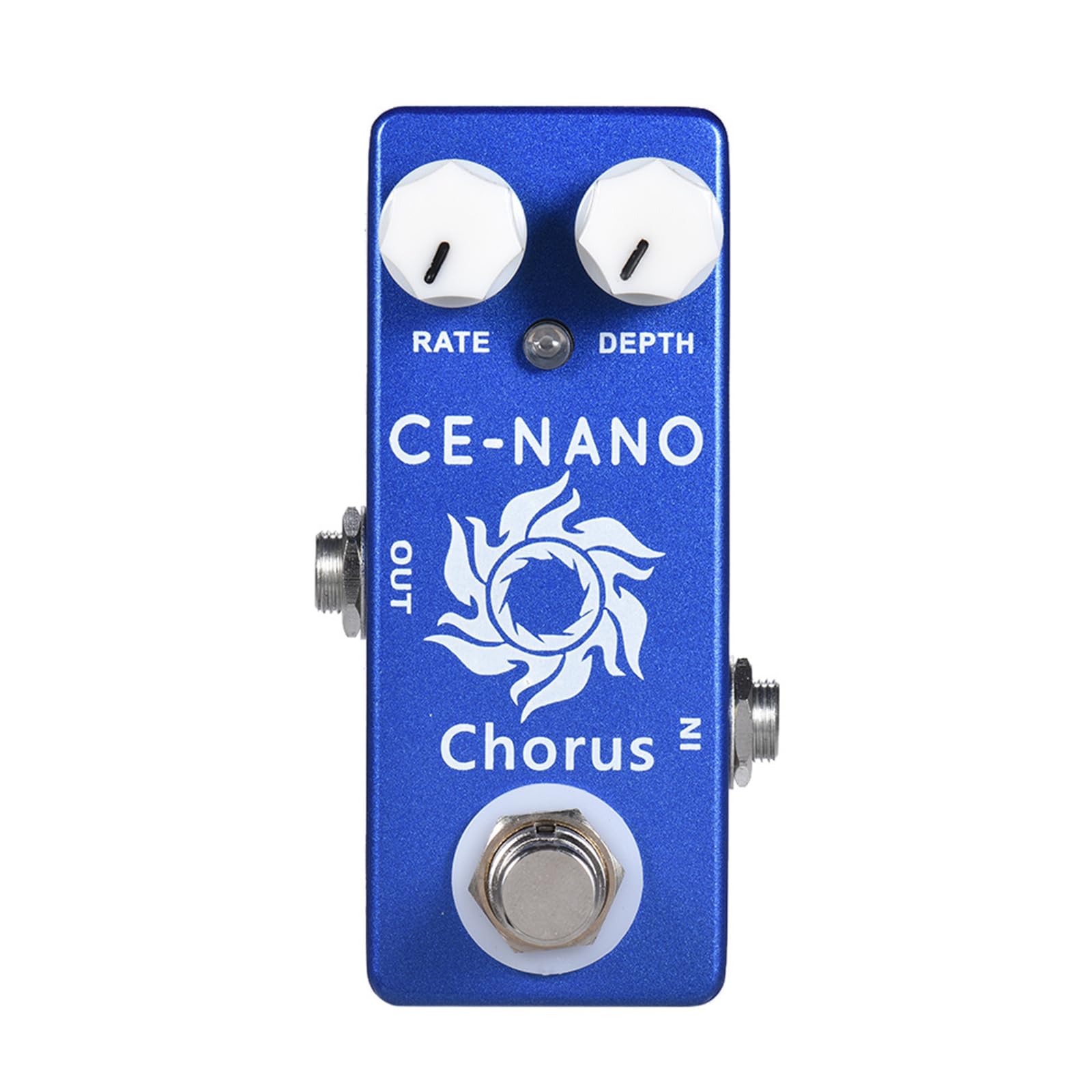CE-NANO Chorus Electric Guitar Effect Pedal with Rate Depth Knob True Bypass Full Metal Shell Guitar Parts Accessories