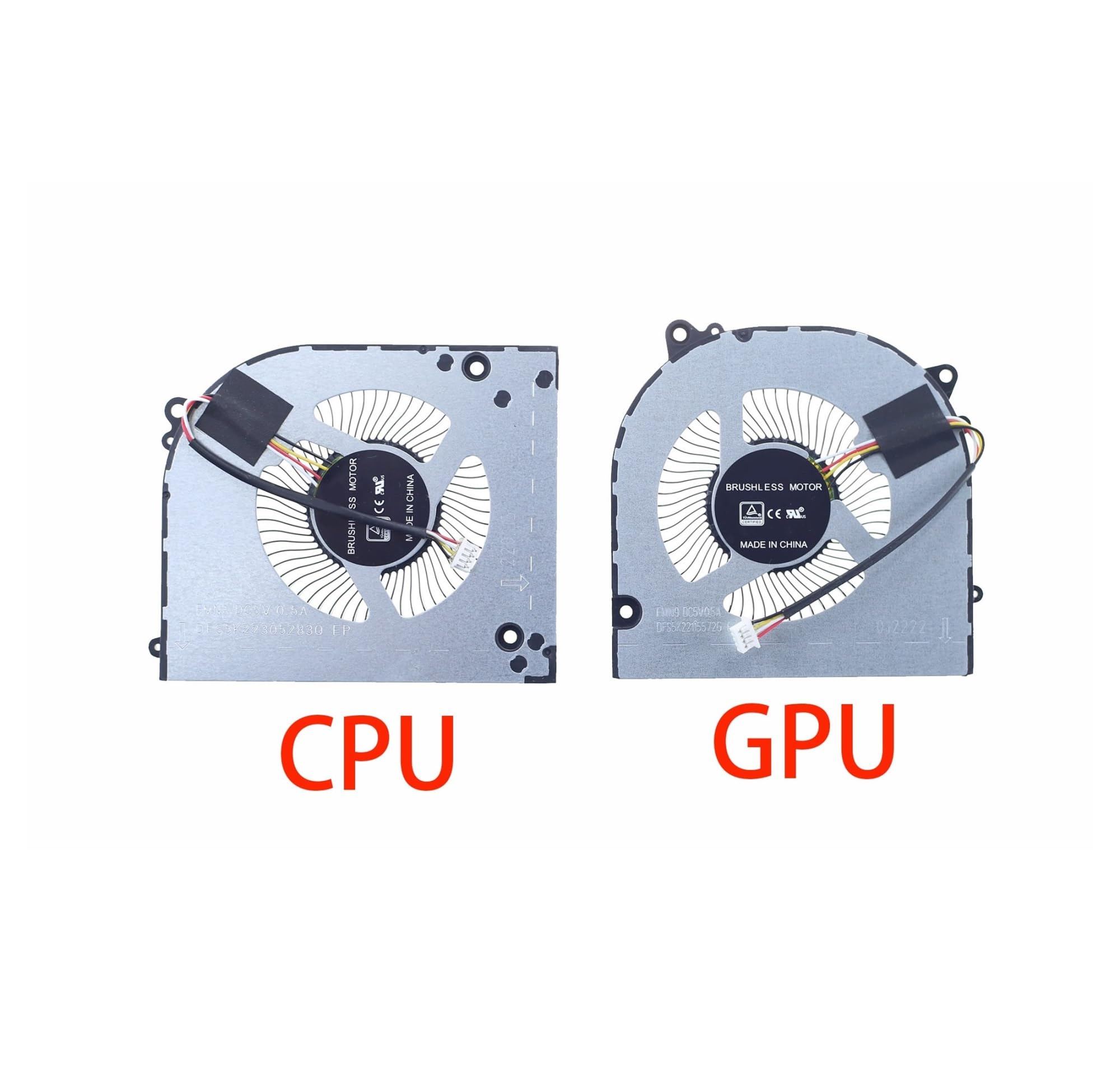 Ventilador De Refrigeración For Portátil, Compatible con CLEVO, NP55DB, NP50DE, NP55DE, NP50D5, NP50PNJ(GPU Fan)