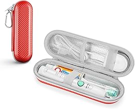 Custodia per Spazzolino Elettrico Braun Oral B/Oral-B PRO/Philips Sonicare/ATMOKO/Fairywill Spazzolino Elettrico, Custodia Protettiva da Viaggio Universale (Coral Red)