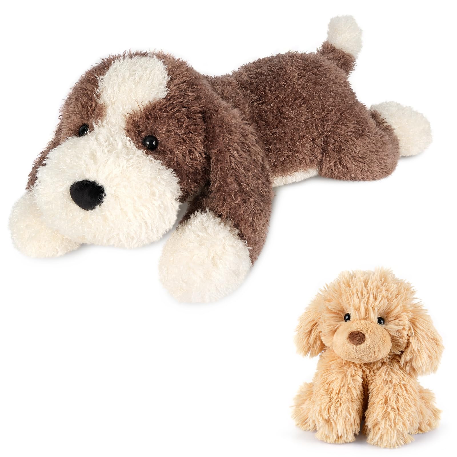 Warmable Golden Retriever Plush Toy Microwavable Stuffed Animal Heating Pads for Period Stress Relief Lavender Dog Stuffed Animal