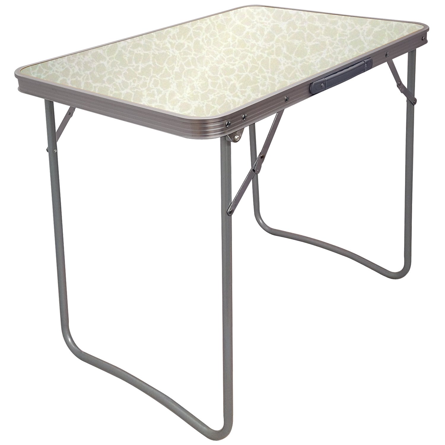 Crystals Folding Trestle Table for Camping Activity & Household Use Portable Tables (2.3ft Space Saving Table)