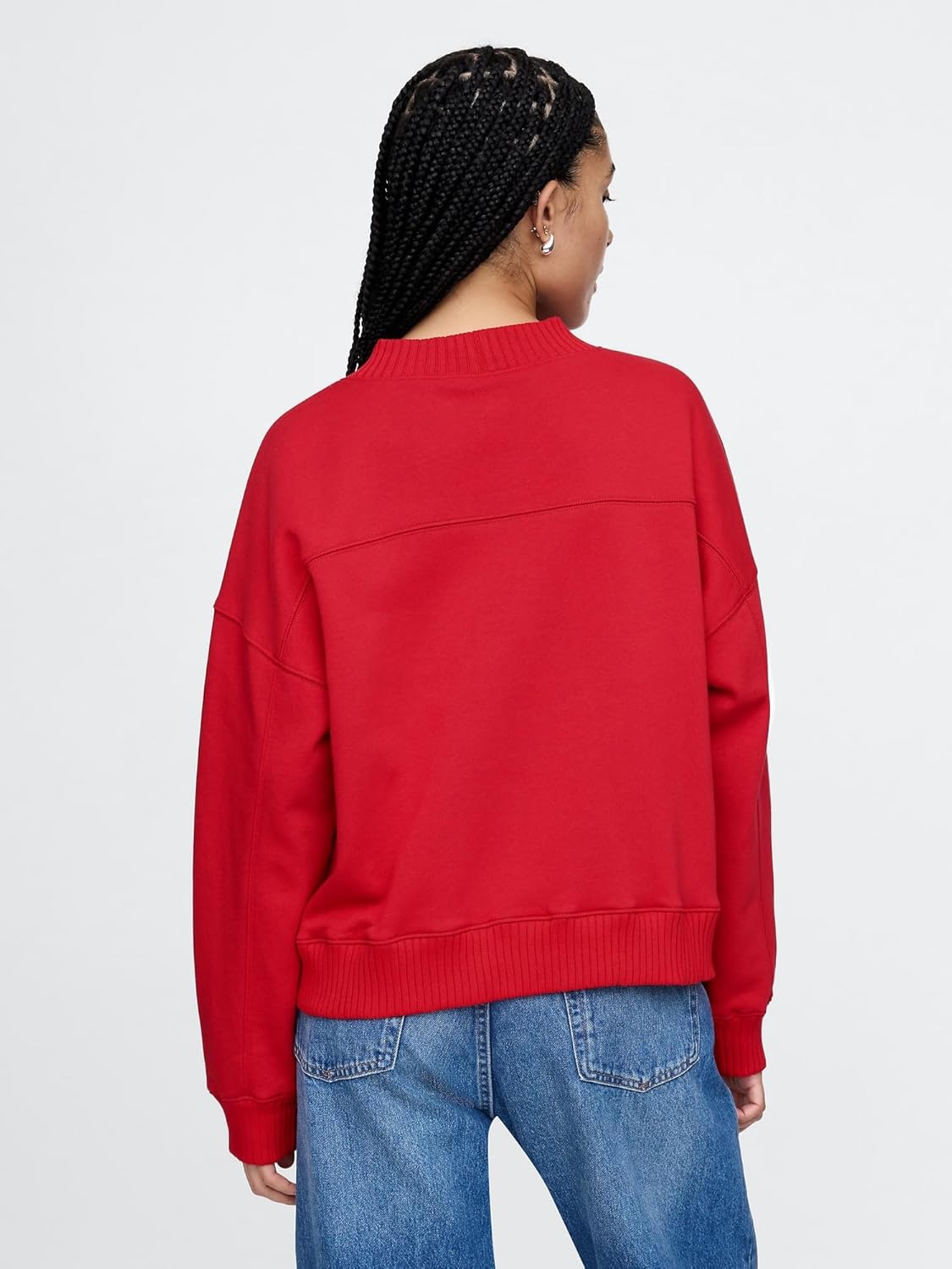 GAP womens Logo Mockneck Sweatshirt - Image 2