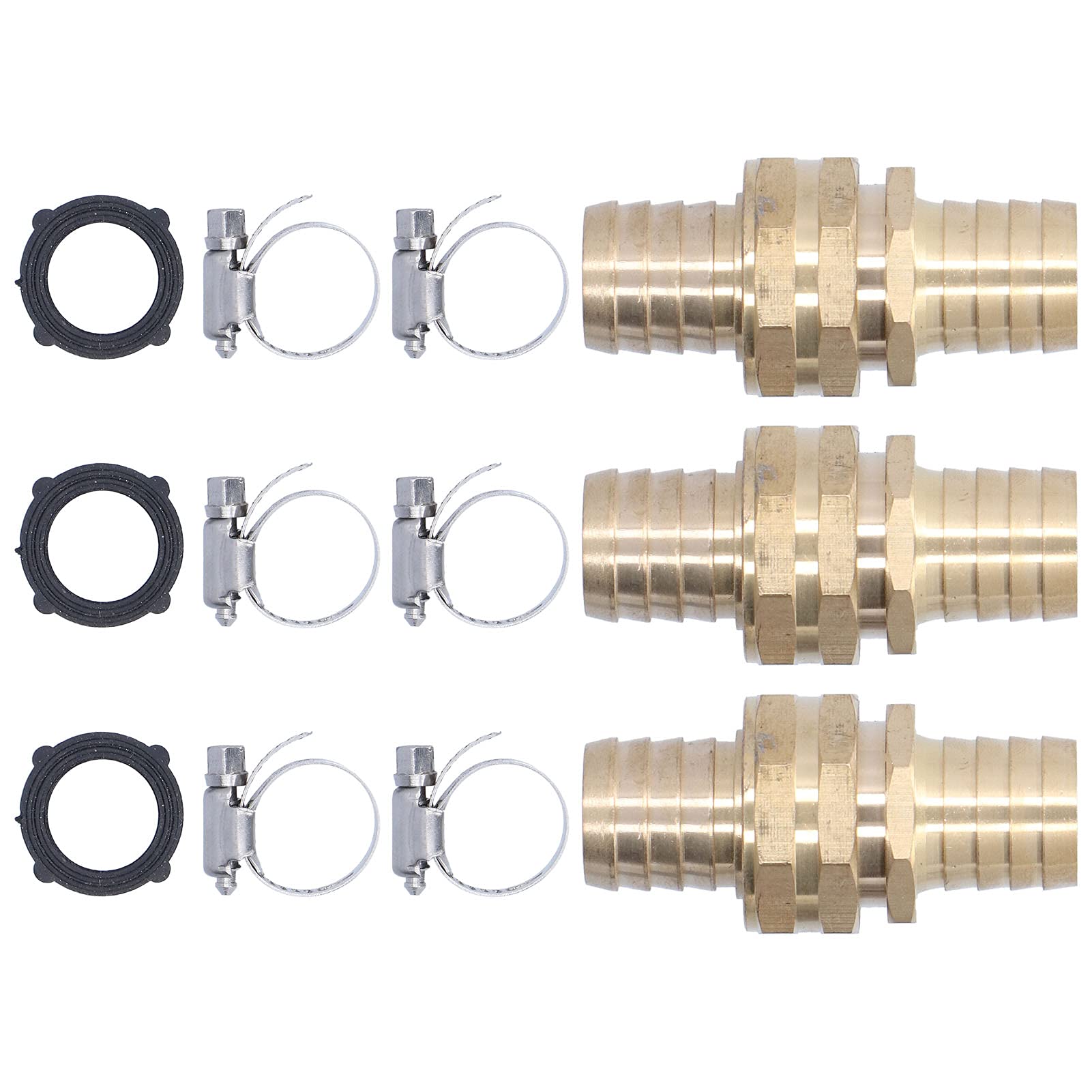 Set di connettori per riparazione tubi da giardino Materiale in ottone resistente Installazione semplice per il giardino domestico