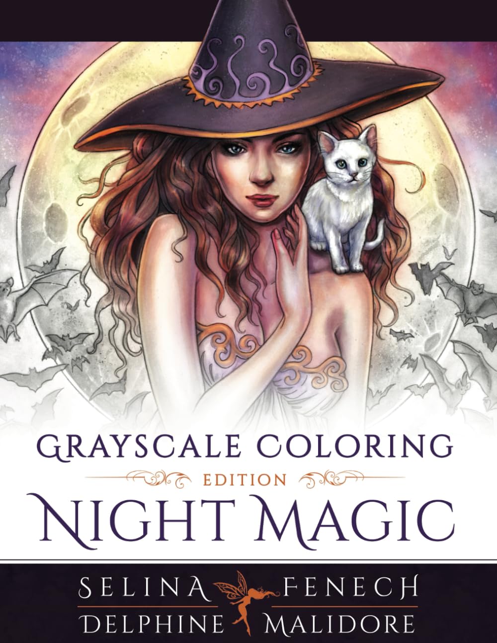 Night Magic - Grayscale Coloring Edition (Grayscale Coloring by Selina Fenech)
