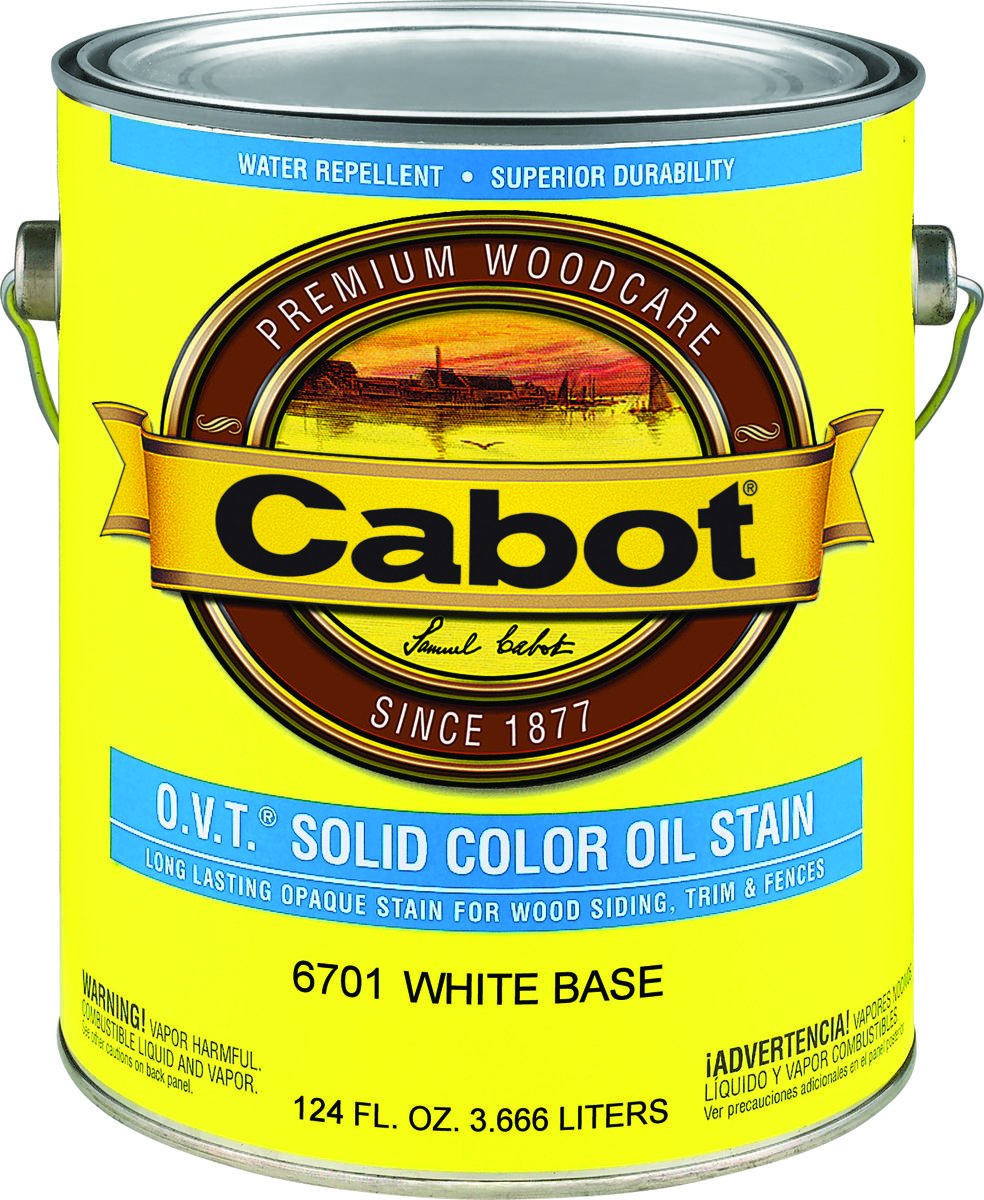 CABOT SAMUEL6701-07 INC Solid Color, White Tint Base Oil Stain
