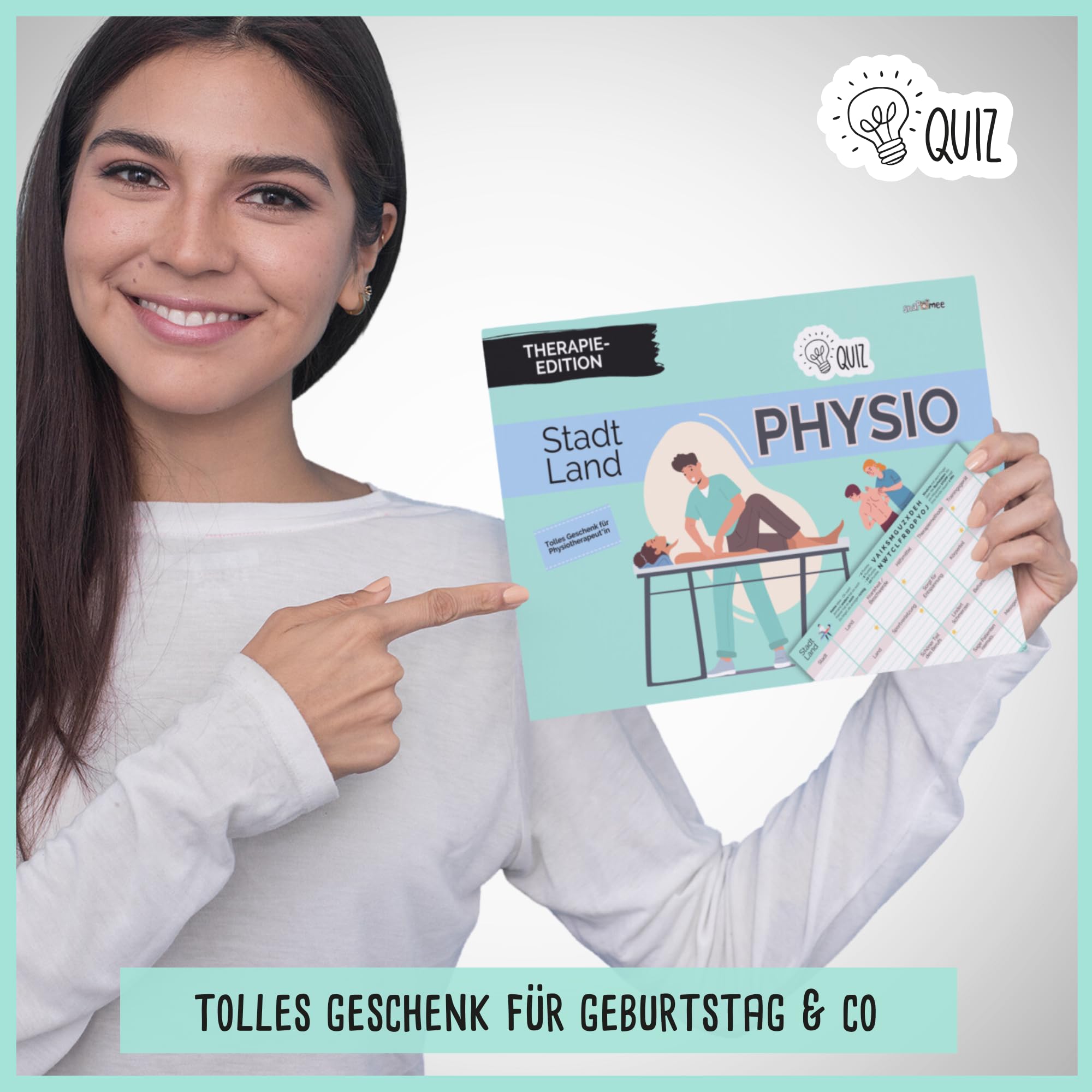 Stadt Land Physio By SnaPmee – Gioco Di Città-Paese-Fiume Per Fisioterapisti – 50 Fogli Formato A4 – Regalo Divertente Per Fisioterapisti - 2