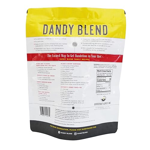 Miniatura 9 de Bebida de hierbas instantánea de Dandy Blend orgánica original y certificada hecha de raíces de diente de león