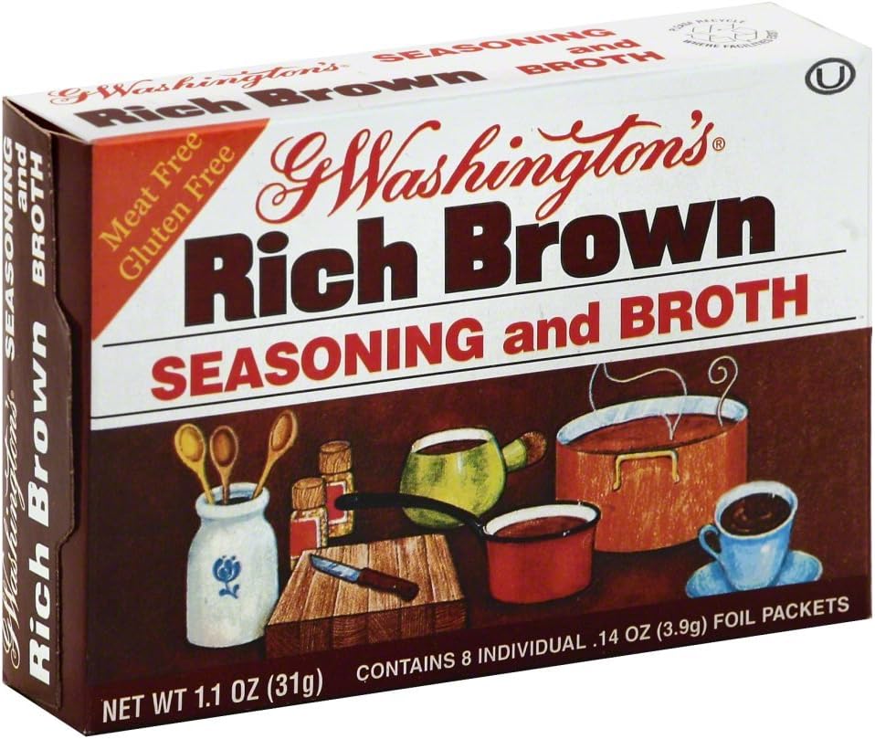 George Washington Rich Brown seasoning and Broth 1.1 OZ (Pack of 6)