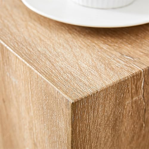 Miniatura 225 de Mesa de centro rústica marrón para sala de estar, mesas centrales rectangulares, moderna y elegante mesa de cóctel de madera para oficina en casa -