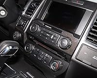 Vista 3 de Nicebee Juego de 11 piezas de decoración de tablero de tablero de control central de ABS compatible con Ford Raptor F150 2015-2020