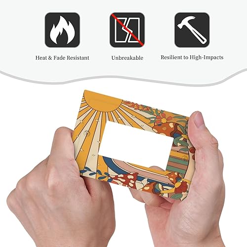 Miniatura 6 de Cubierta de interruptor de luz basculante de 1 banda decorativa Gfci, placa de pared eléctrica para decoración de baño de campo