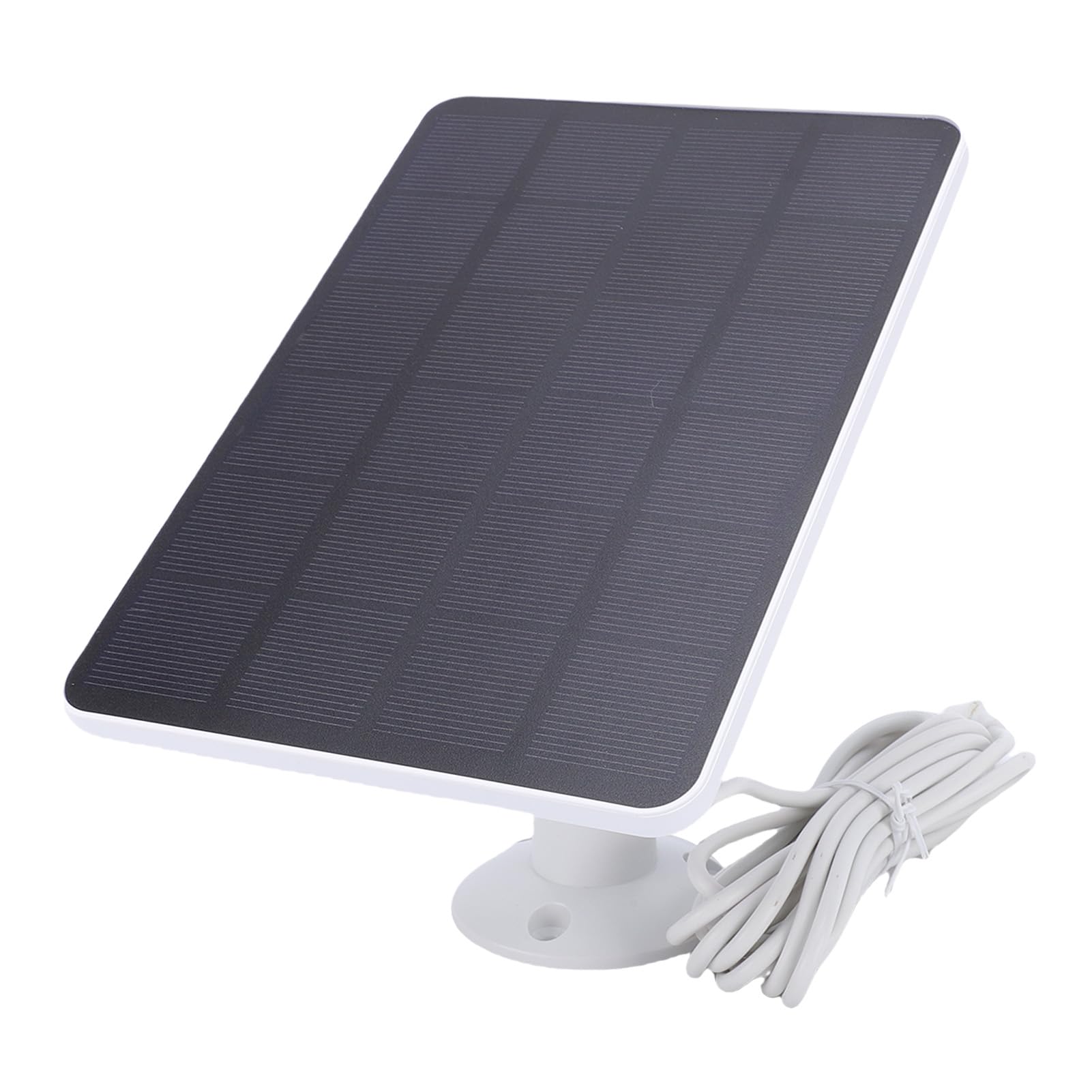 Panel solar apto para cámara Nest 10 W PET EVA monocristalino impermeable cámara de seguridad panel solar con cable de 9.8 pies soporte ajustable para vigilancia del hogar al (1 pieza)