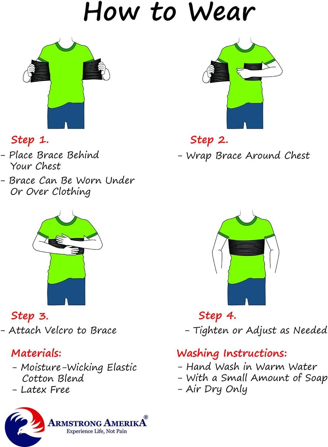 Buy Chest Binder Rib Brace Beige Rib Belt to Reduce Rib Cage Pain