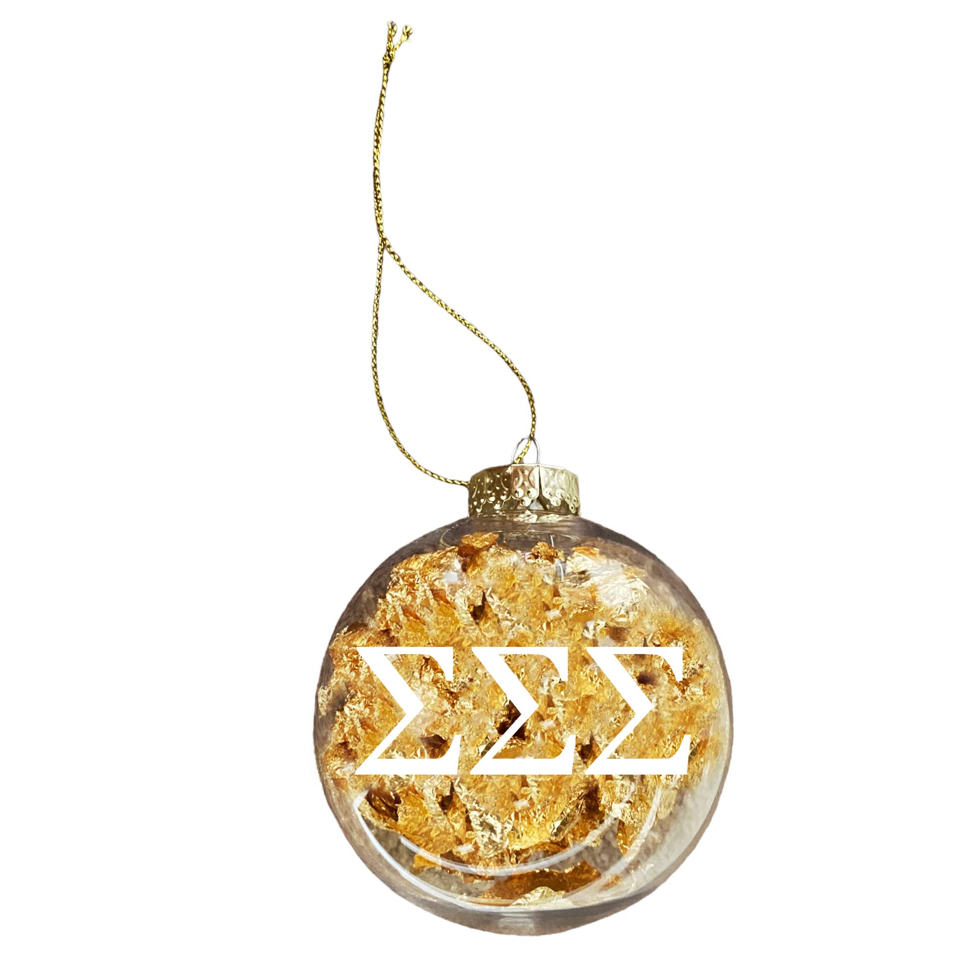 Sorority ShopSigma Sigma Sigma Ornament - 8cm Clear Plastic Ball Ornament