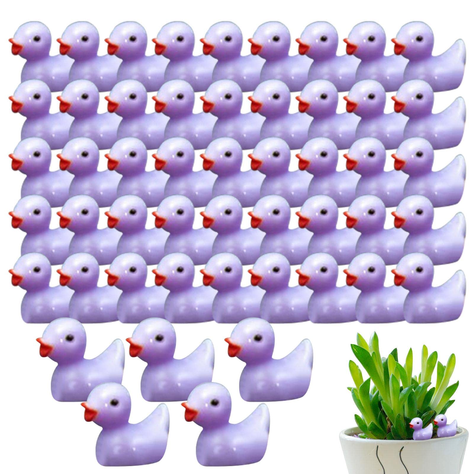 Pomurom 100pieces Canard Résine, Canard En Résine, Canards Miniatures