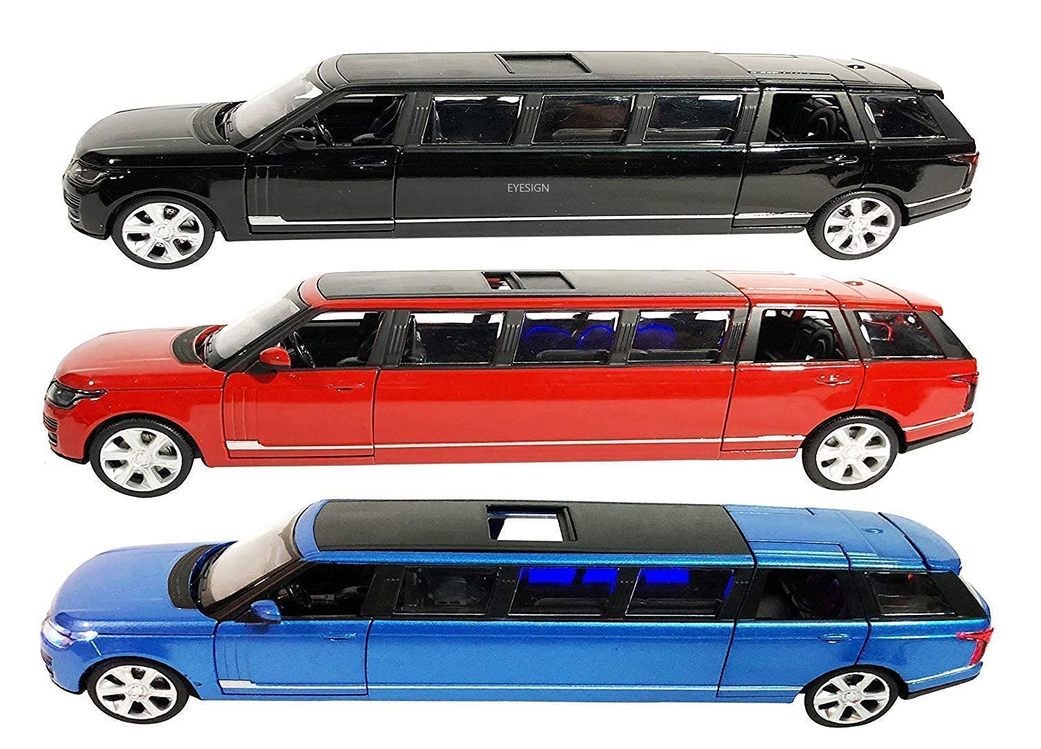 EYESIGN Die Cast Brabus-Benz Pull Back Sedan Blinking Lights Jeep Toy for Kids- Multi Color (Land Rover Jeep)