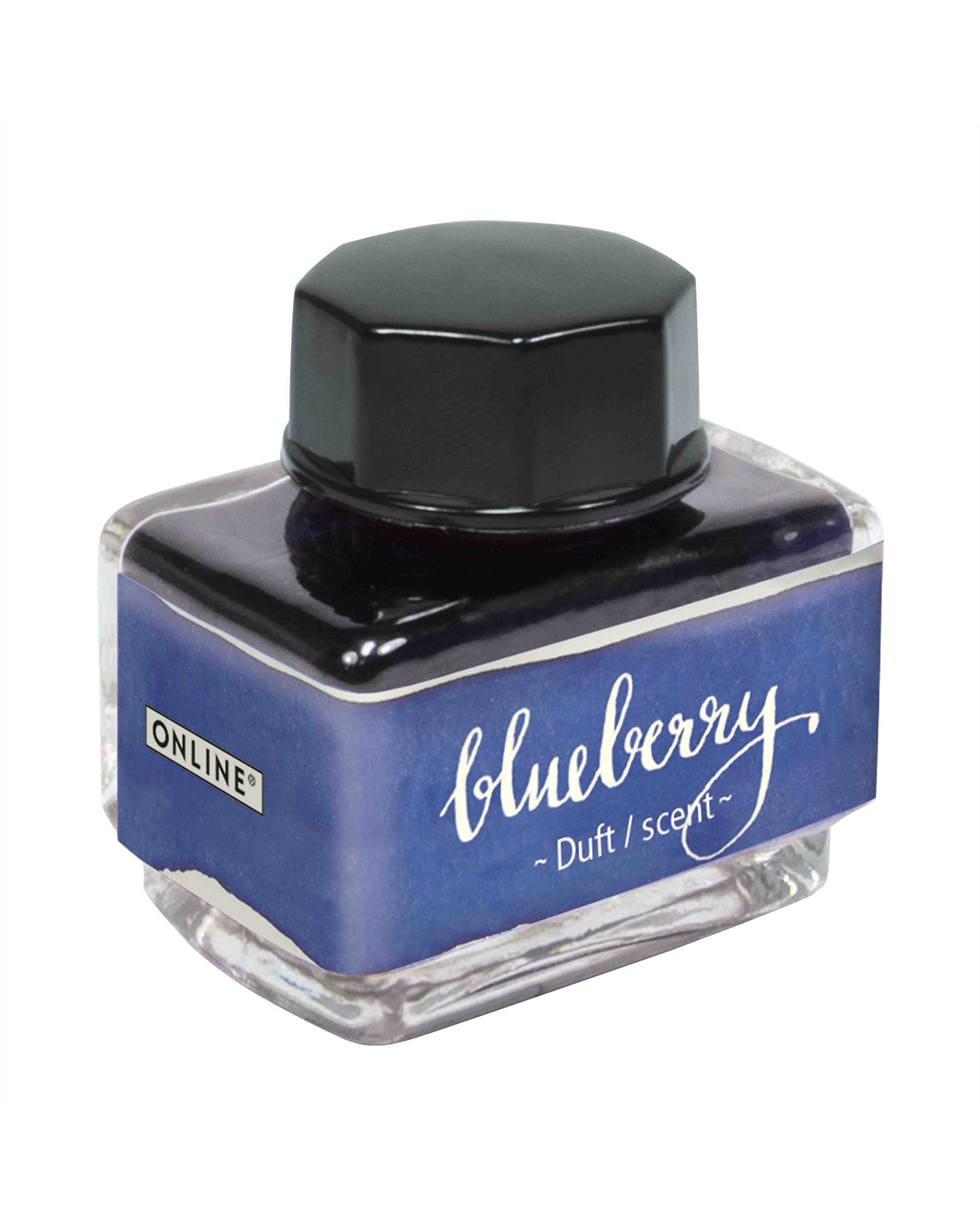 ONLINE Ink of The Senses Blue, Ink Bottle 15 ml, Colourful Fountain Ink for Calligraphy, Handlettering, Writing Ink, Ink Bottle for Converter, Waterbased Ink